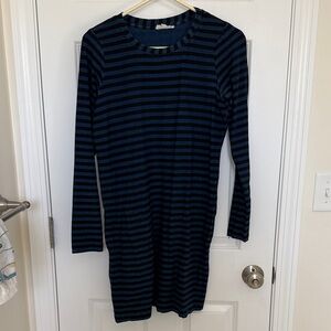 Striped Long Sleeve Dress
